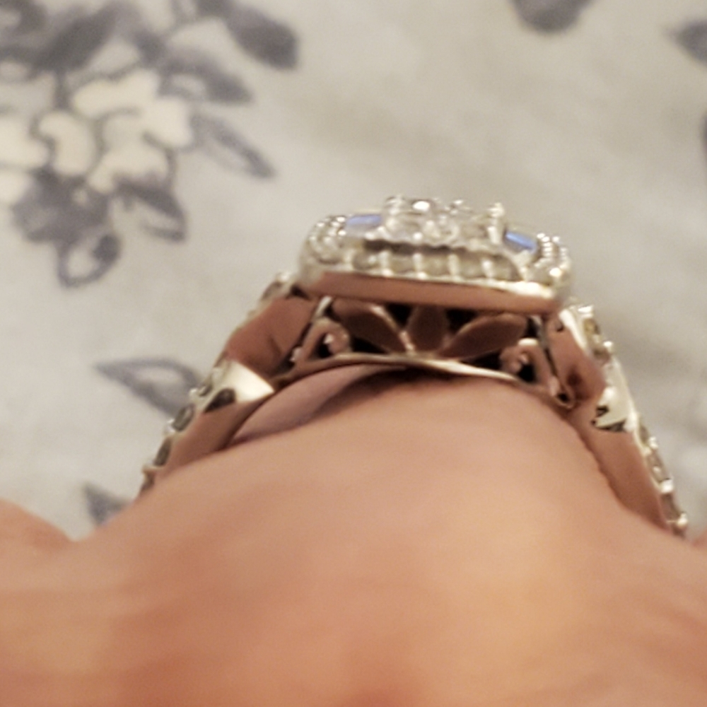 10k wg diamond wedding set - Picture 8 of 13